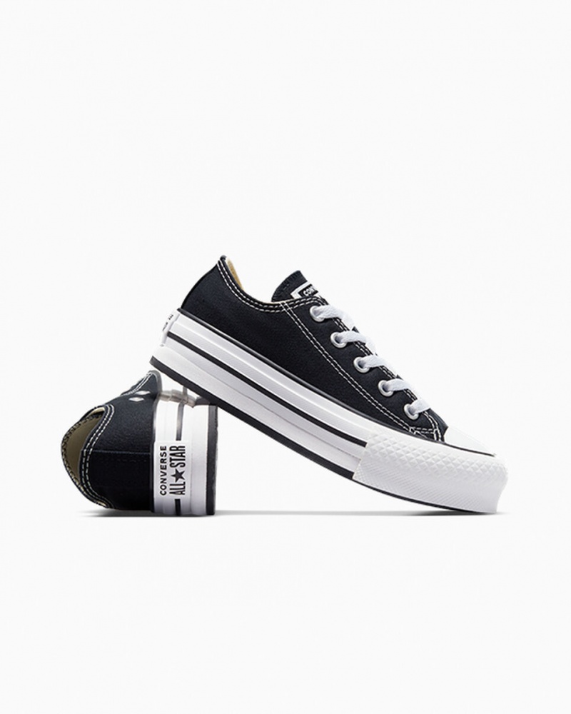 Converse Chuck Taylor All Star Lift Platformie Czarne Białe Czarne | 201346-HOY