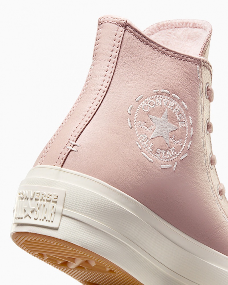 Converse Chuck Taylor All Star Lift Platformie Bold Stitch Różowe Różowe | 573694-HBA
