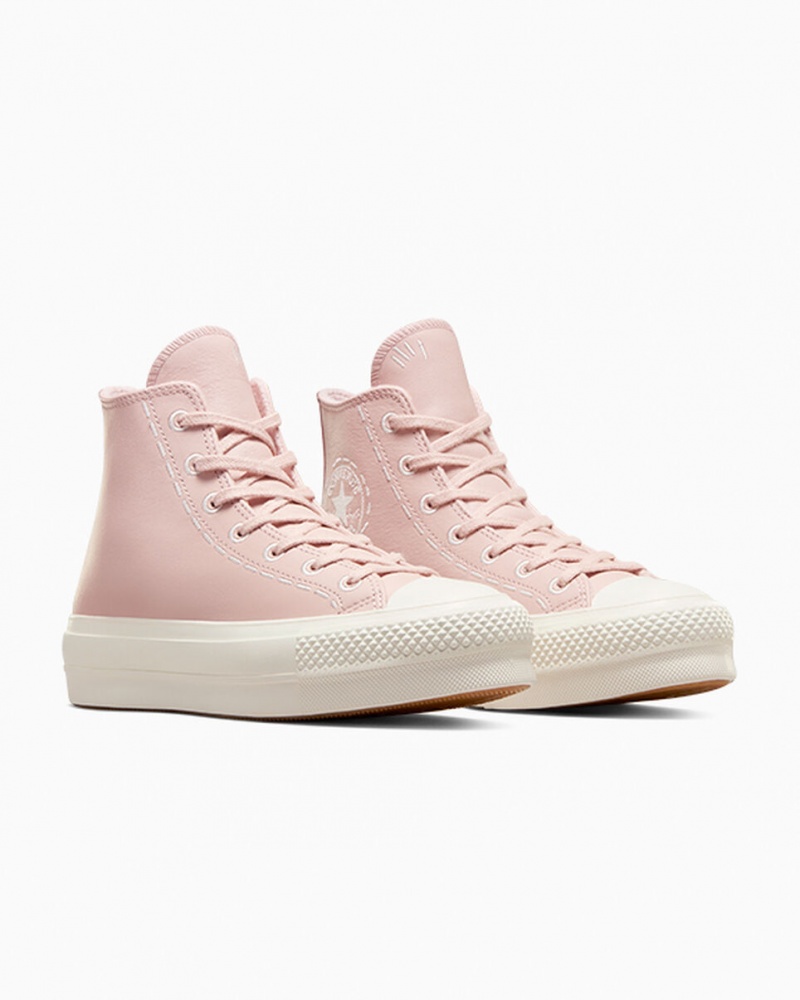 Converse Chuck Taylor All Star Lift Platformie Bold Stitch Różowe Różowe | 573694-HBA