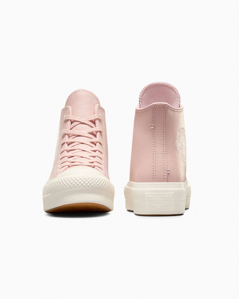Converse Chuck Taylor All Star Lift Platformie Bold Stitch Różowe Różowe | 573694-HBA