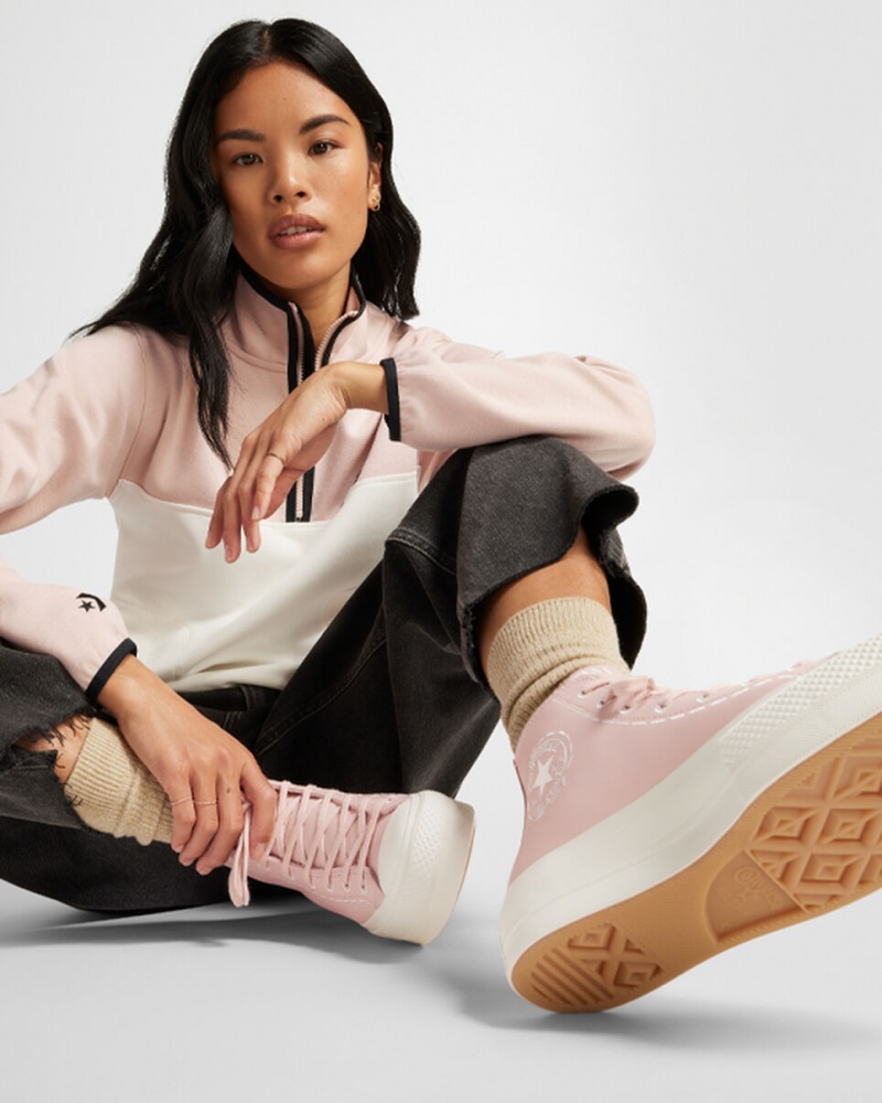 Converse Chuck Taylor All Star Lift Platformie Bold Stitch Różowe Różowe | 573694-HBA