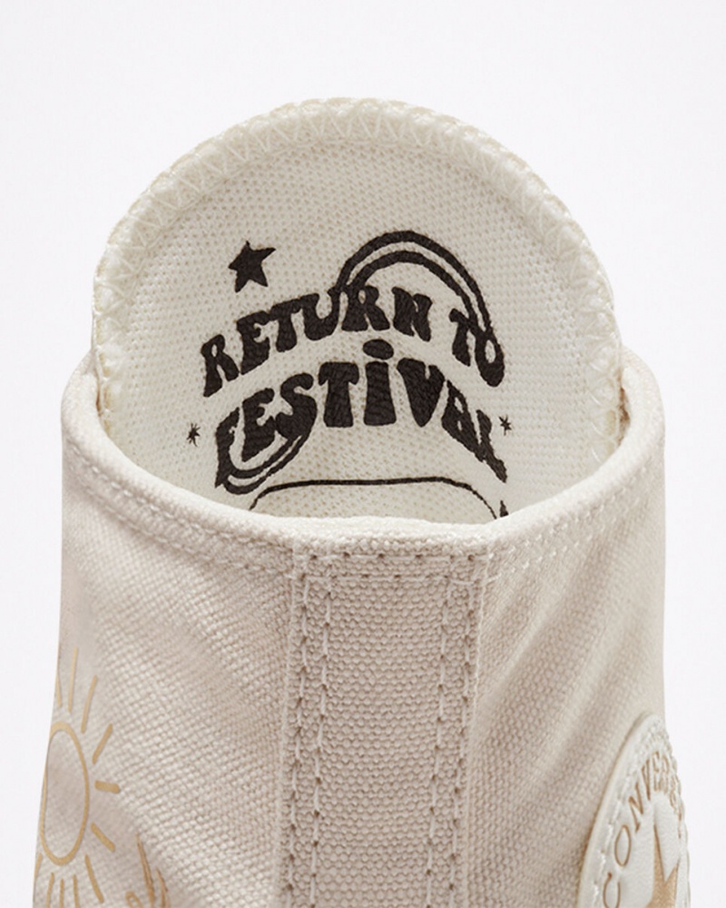 Converse Chuck Taylor All Star Lift Platformie Golden Elements Głęboka Złote | 274860-ABS