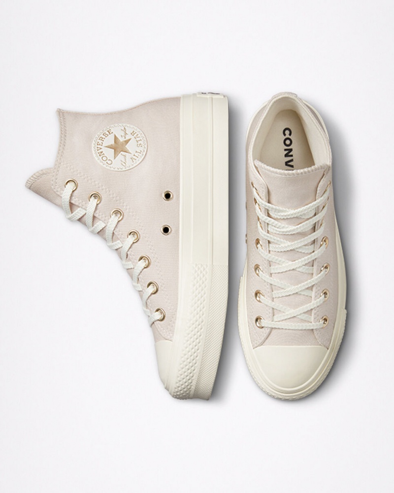 Converse Chuck Taylor All Star Lift Platformie Golden Elements Głęboka Złote | 274860-ABS