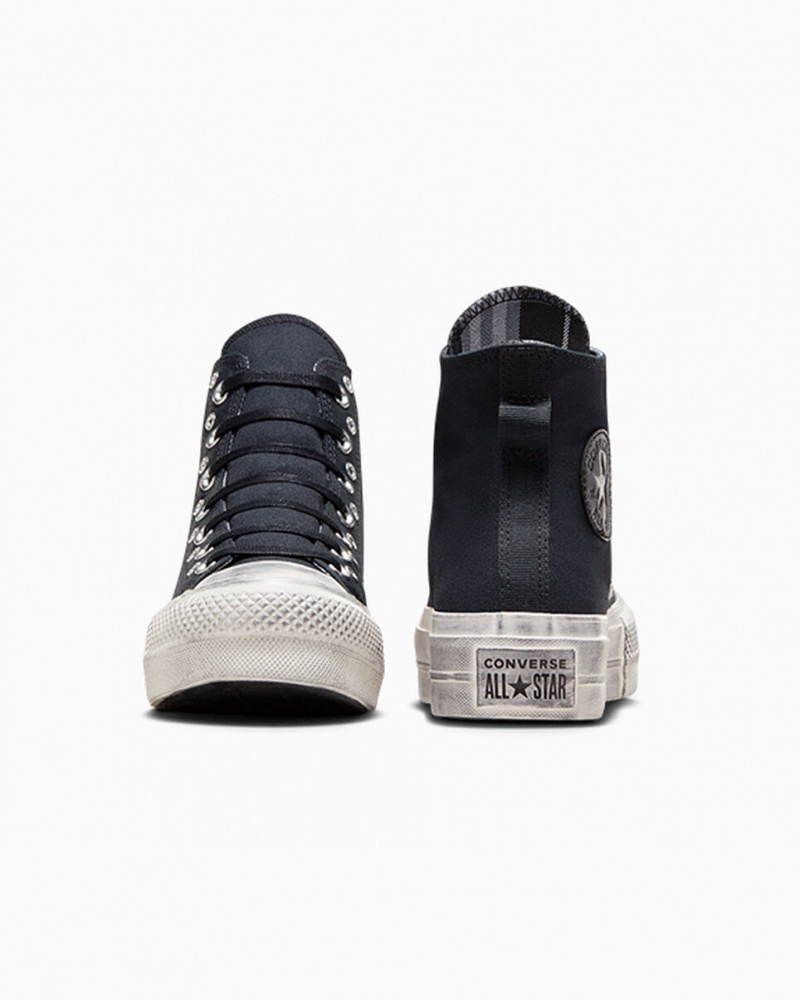 Converse Chuck Taylor All Star Lift Platformie Punk Czarne Czarne | 643925-NYO