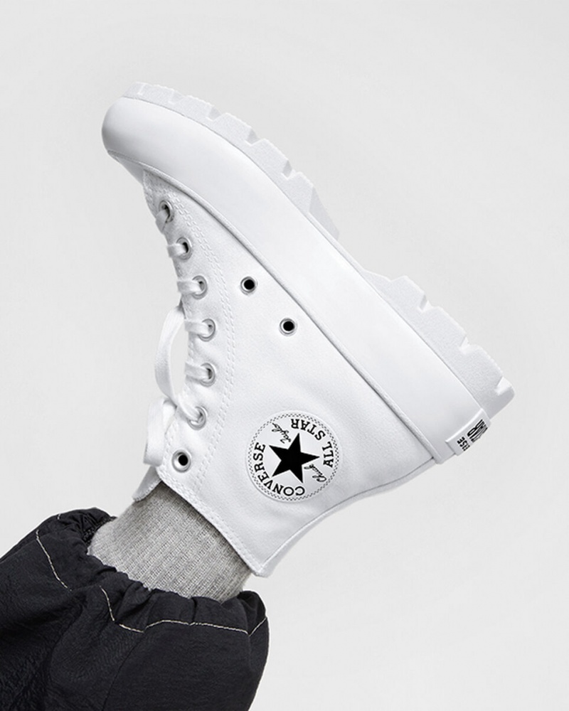 Converse Chuck Taylor All Star Lugged Białe Czarne Białe | 654923-XQY