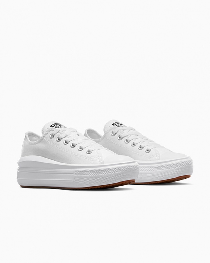 Converse Chuck Taylor All Star Move Platformie Białe Białe Białe | 520493-XDQ