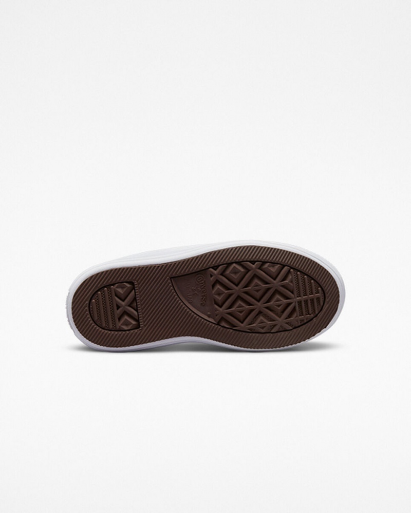 Converse Chuck Taylor All Star Move Platformie Białe Fioletowe Białe | 968413-ZLR