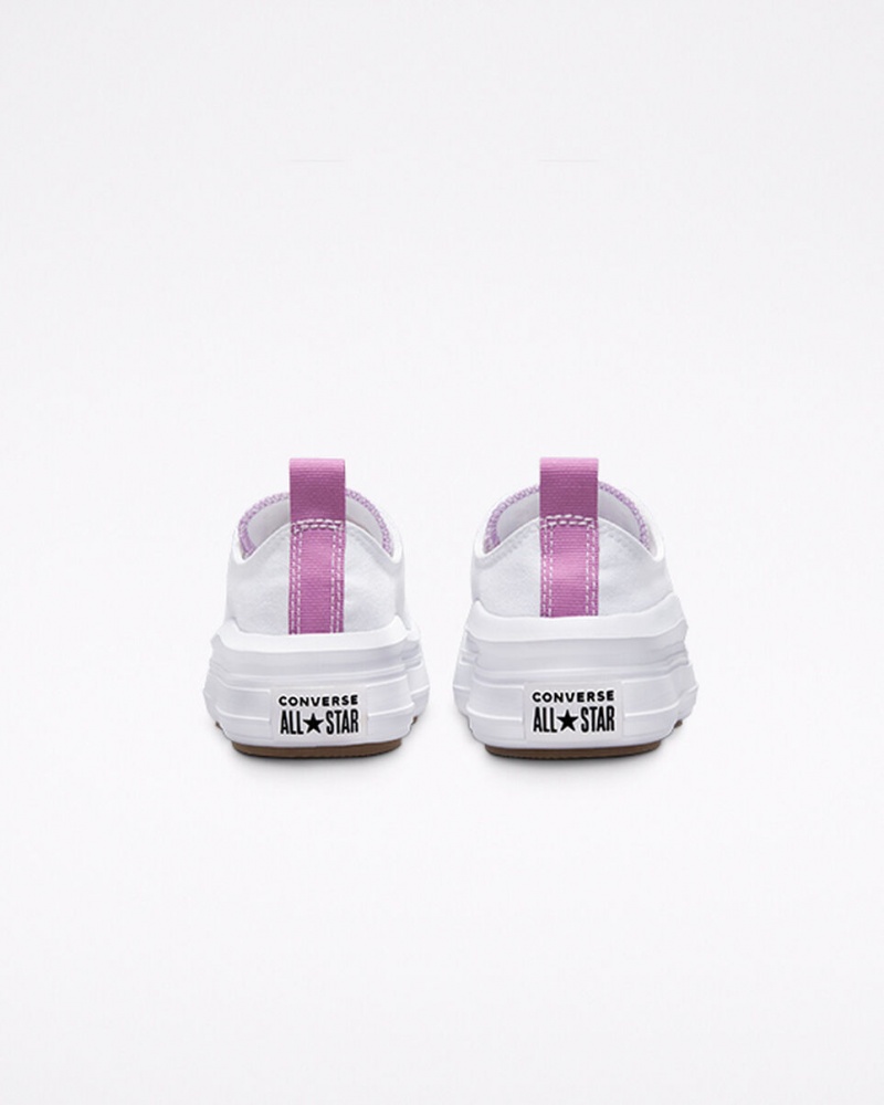 Converse Chuck Taylor All Star Move Platformie Białe Fioletowe Białe | 197023-TKI