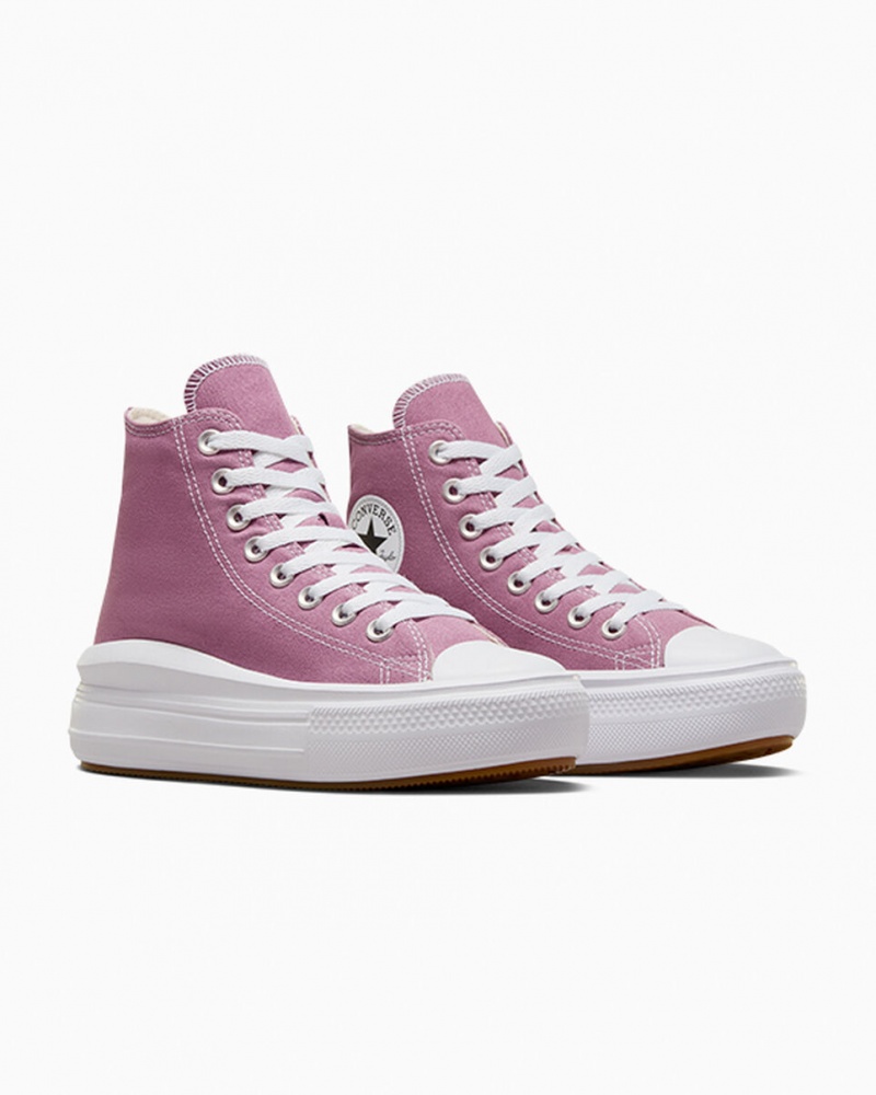 Converse Chuck Taylor All Star Move Platformie Seasonal Color Białe Czarne | 529084-PTW