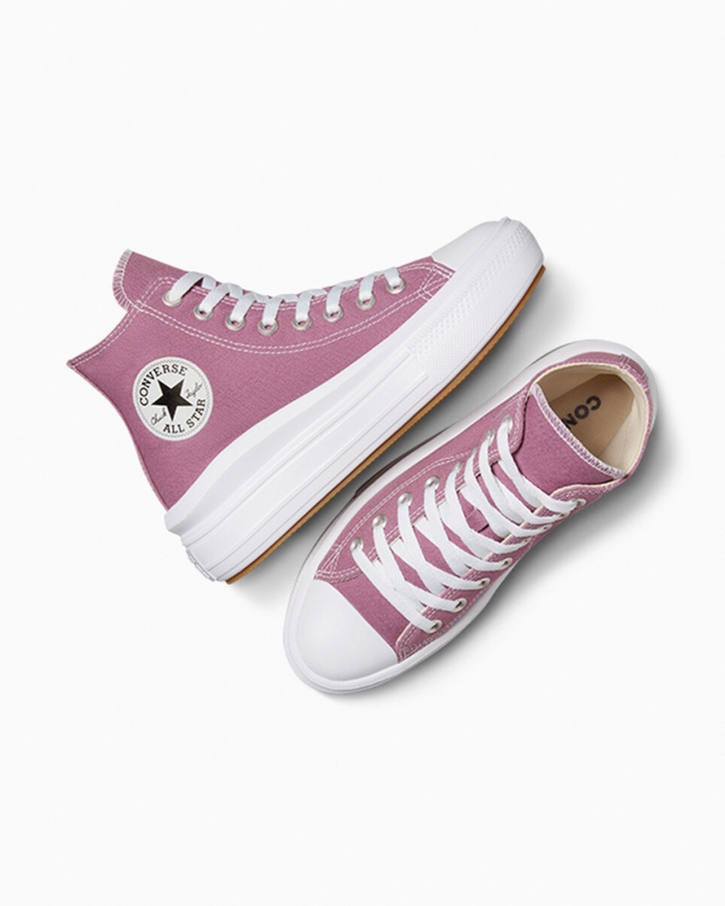 Converse Chuck Taylor All Star Move Platformie Seasonal Color Białe Czarne | 529084-PTW