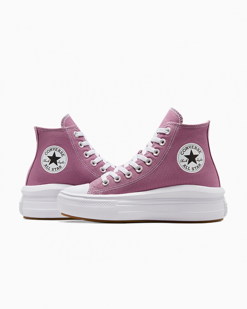 Converse Chuck Taylor All Star Move Platformie Seasonal Color Białe Czarne | 529084-PTW