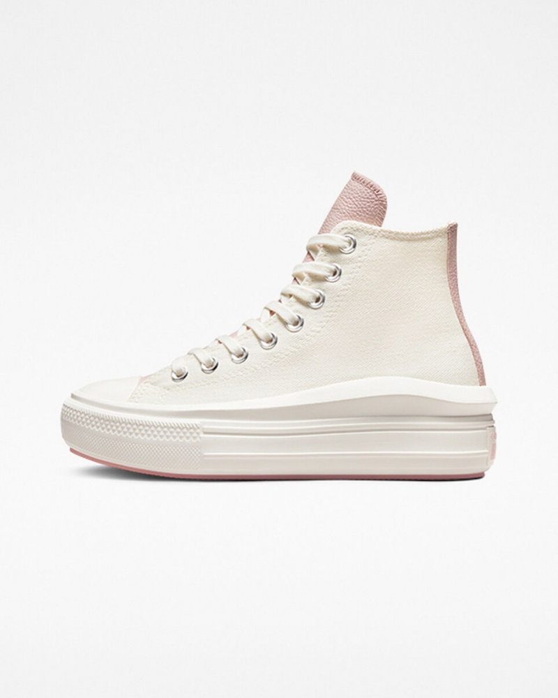 Converse Chuck Taylor All Star Move Platformie Tonal Materials Różowe | 510427-BKX