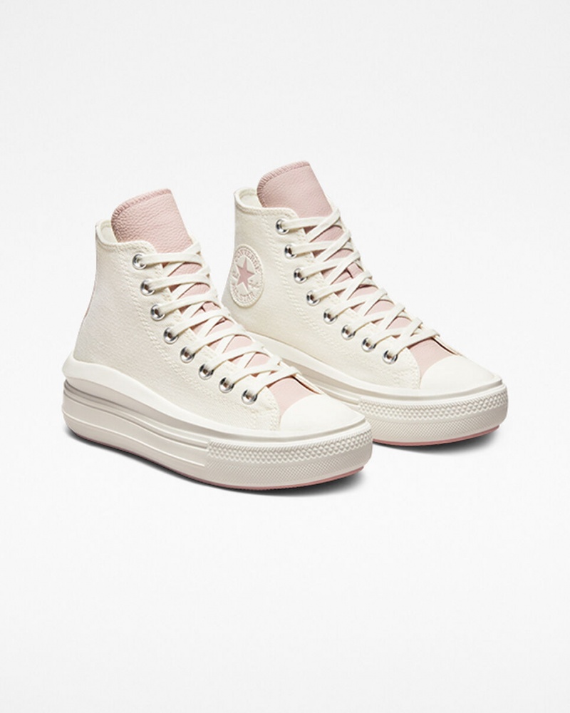 Converse Chuck Taylor All Star Move Platformie Tonal Materials Różowe | 510427-BKX