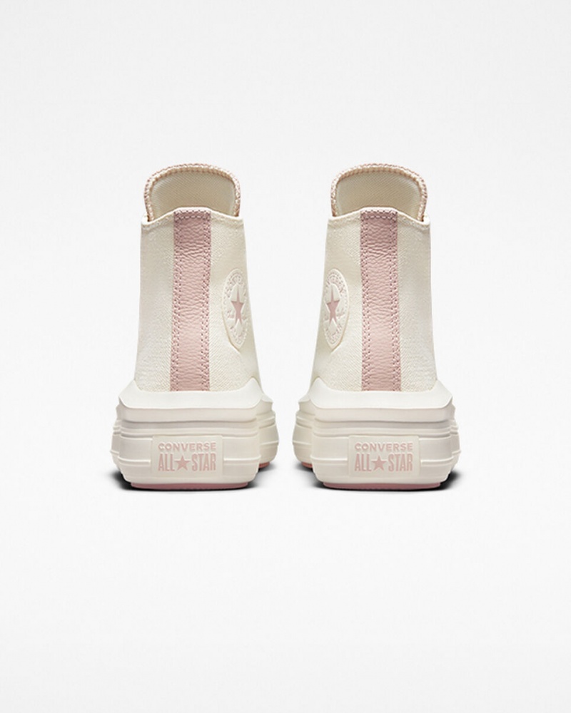 Converse Chuck Taylor All Star Move Platformie Tonal Materials Różowe | 510427-BKX