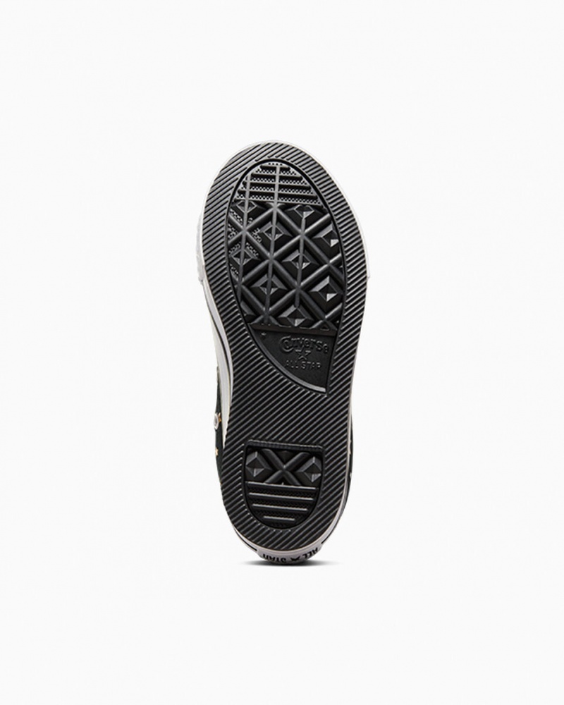Converse Chuck Taylor All Star Platformie Lift Sparkle Czarne Srebrne Złote | 162058-JSD