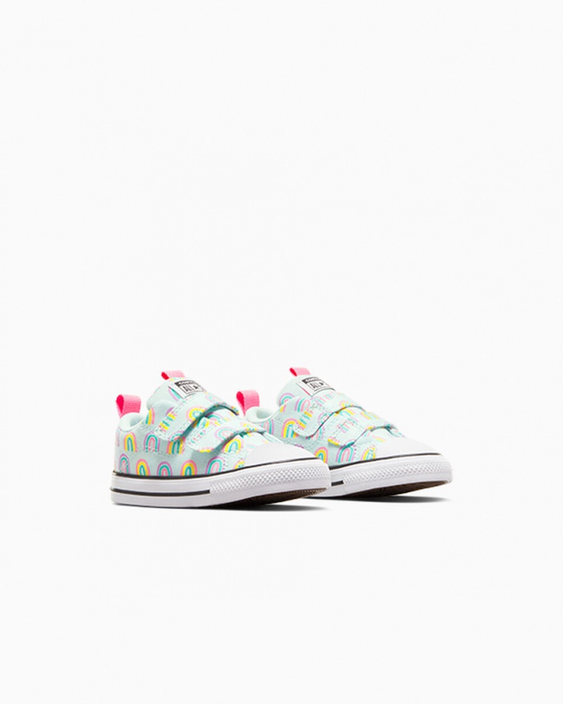Converse Chuck Taylor All Star Rave Easy-On Rainbows Niebieskie Różowe | 726391-BRA
