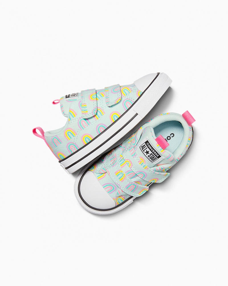 Converse Chuck Taylor All Star Rave Easy-On Rainbows Niebieskie Różowe | 726391-BRA