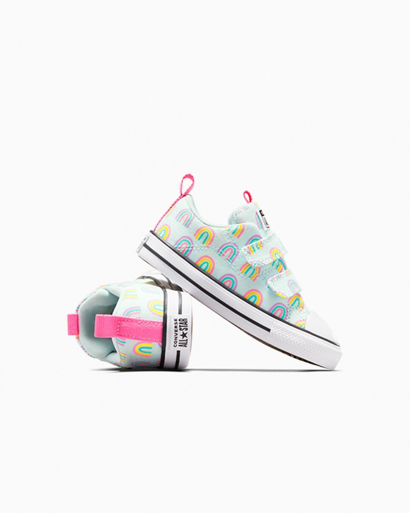 Converse Chuck Taylor All Star Rave Easy-On Rainbows Niebieskie Różowe | 726391-BRA