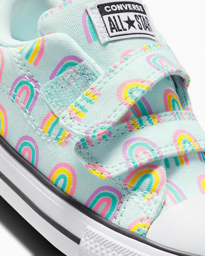 Converse Chuck Taylor All Star Rave Easy-On Rainbows Niebieskie Różowe | 726391-BRA