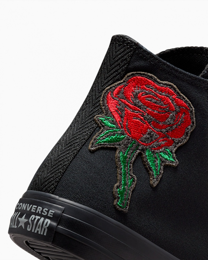Converse Chuck Taylor All Star Rose Czarne Czerwone Zielone | 016289-ZCP