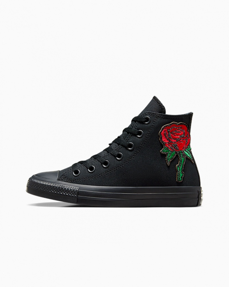 Converse Chuck Taylor All Star Rose Czarne Czerwone Zielone | 862354-VID