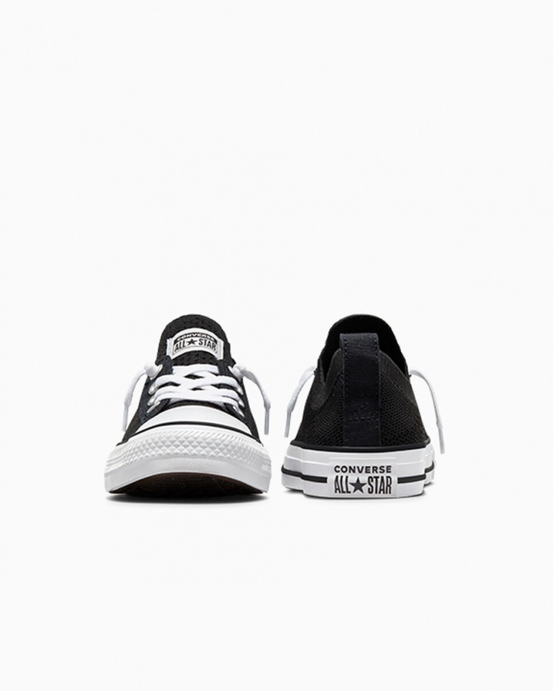 Converse Chuck Taylor All Star Shoreline Knit Slip Czarne Białe Czarne | 258764-WGS
