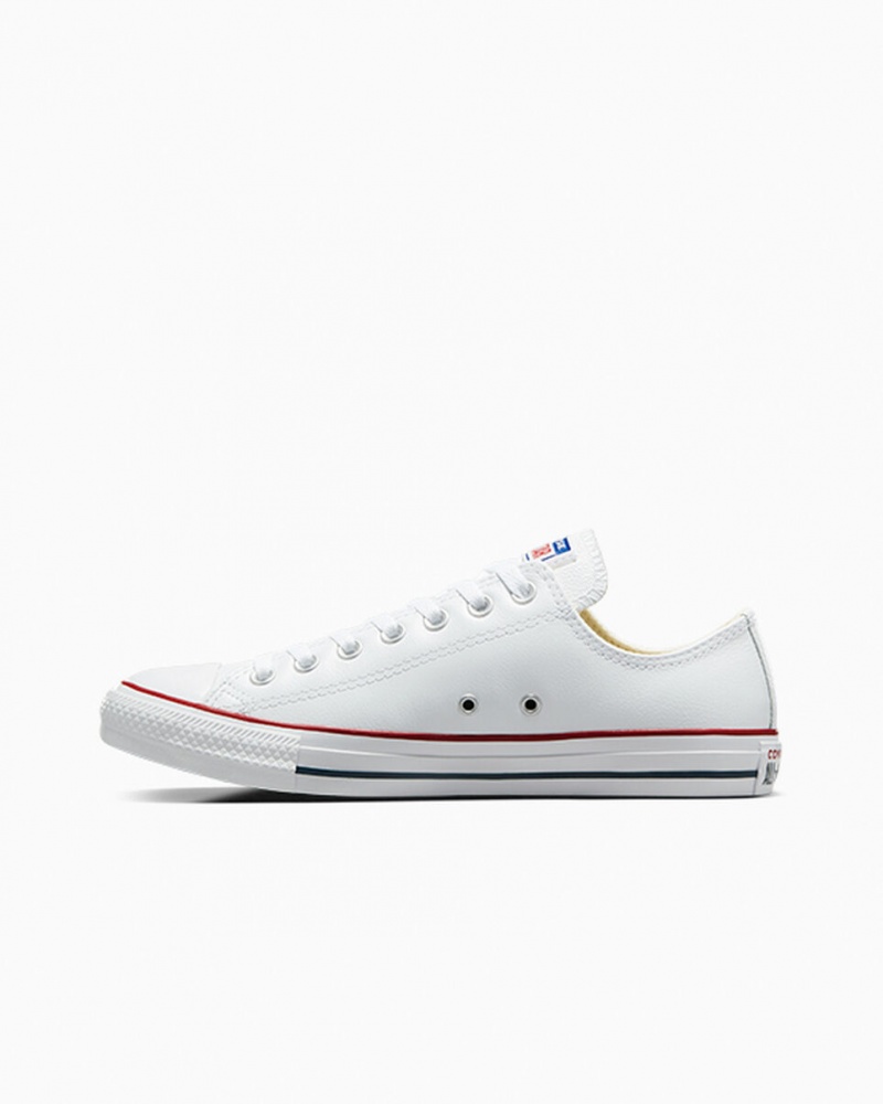 Converse Chuck Taylor All Star Skórzane Białe | 820614-SLA