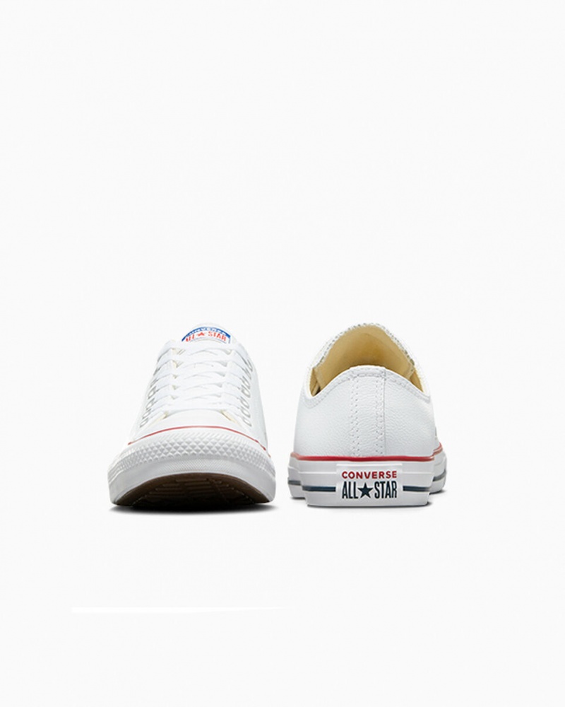 Converse Chuck Taylor All Star Skórzane Białe | 820614-SLA