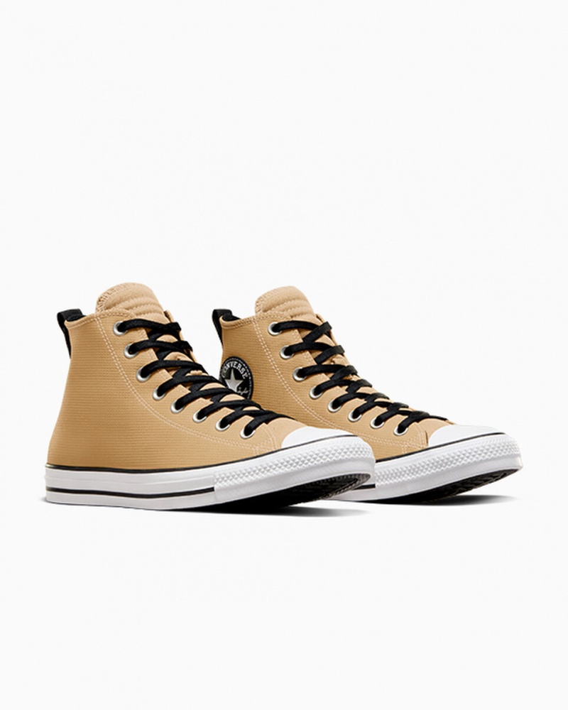 Converse Chuck Taylor All Star Skórzane Czarne Białe | 053824-RQM