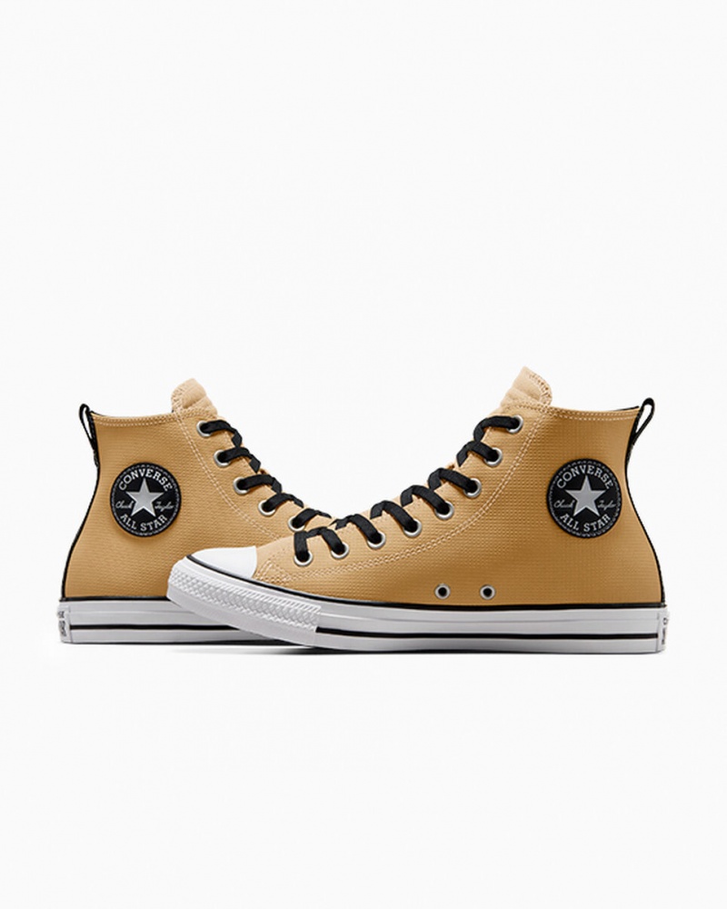 Converse Chuck Taylor All Star Skórzane Czarne Białe | 053824-RQM