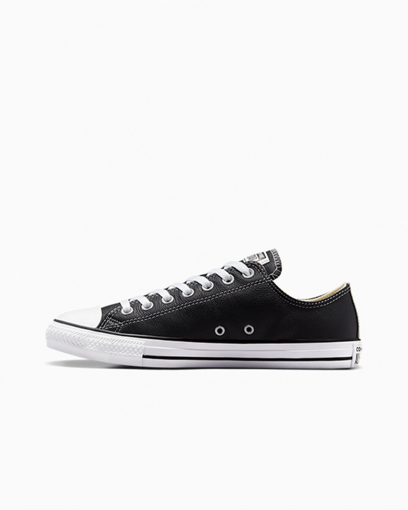 Converse Chuck Taylor All Star Skórzane Czarne | 584129-YLD