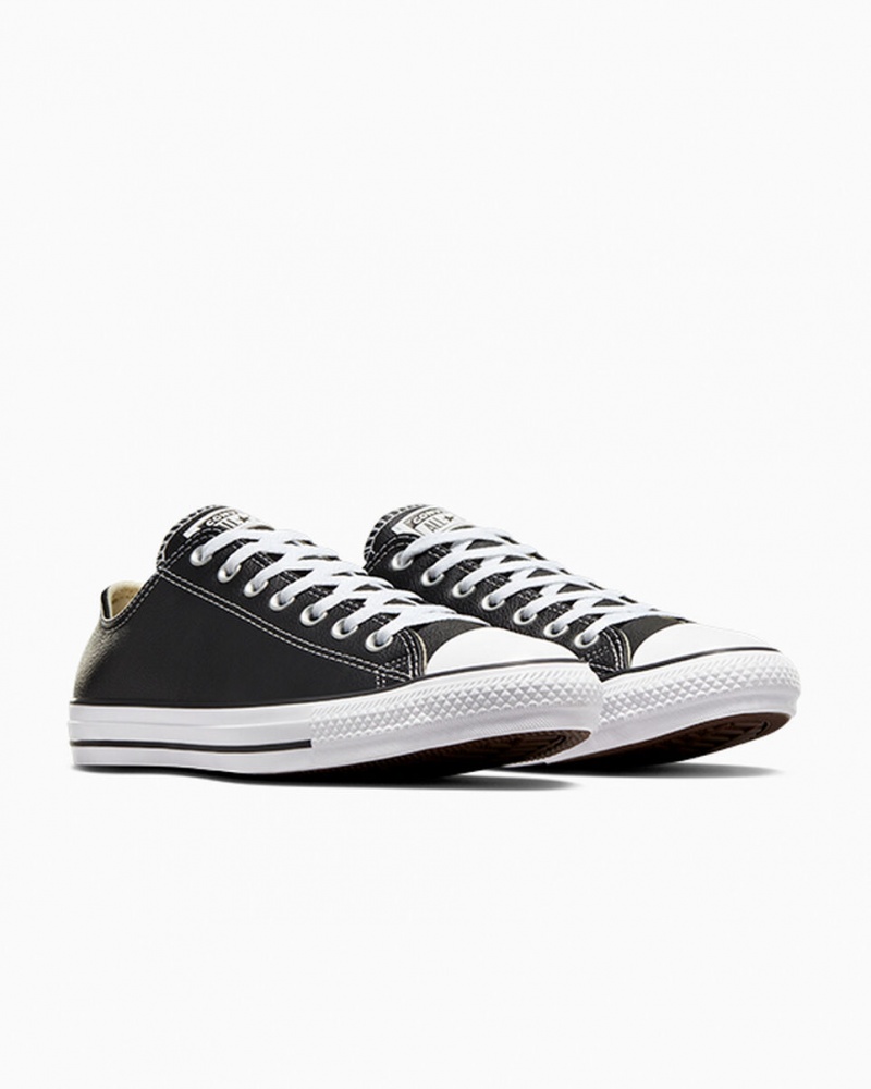 Converse Chuck Taylor All Star Skórzane Czarne | 584129-YLD