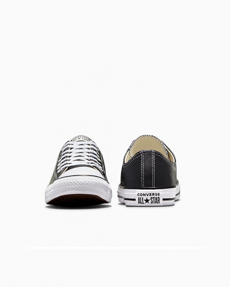 Converse Chuck Taylor All Star Skórzane Czarne | 584129-YLD