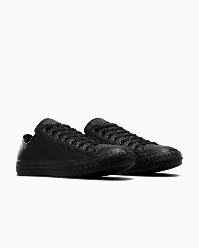 Converse Chuck Taylor All Star Skórzane Czarne | 937520-CIX