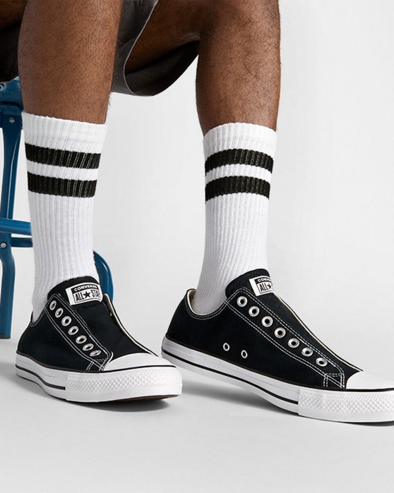 Converse Chuck Taylor All Star Slip Czarne Białe Czarne | 574039-RNE