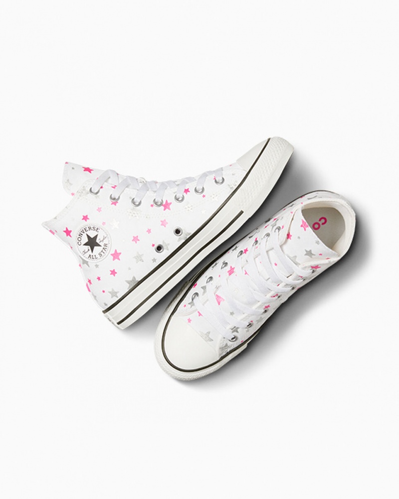 Converse Chuck Taylor All Star Sparkle Białe Różowe Białe | 735489-LKF