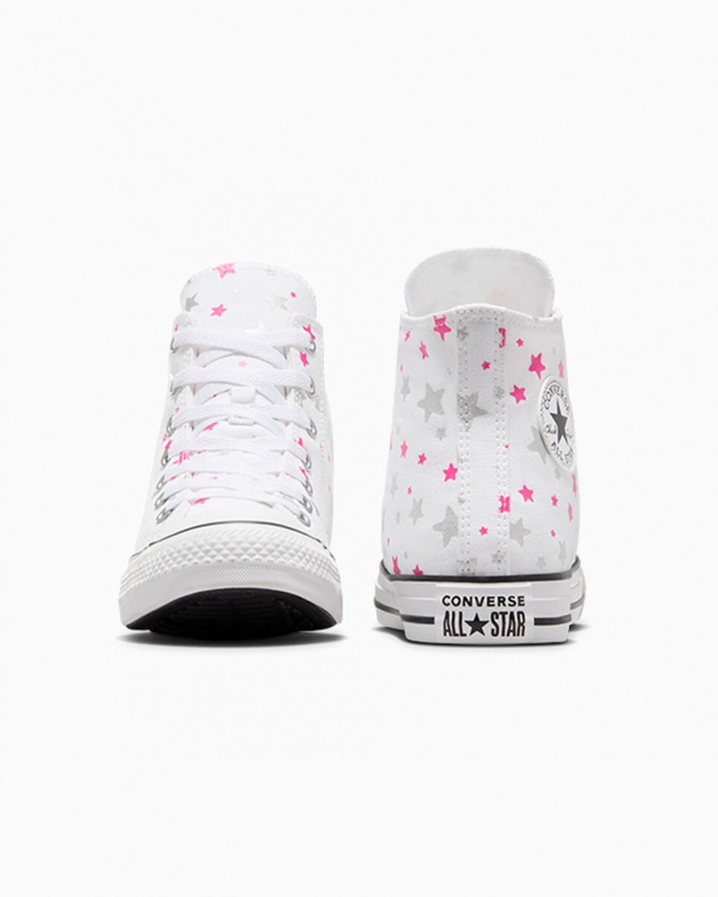 Converse Chuck Taylor All Star Sparkle Białe Różowe Białe | 735489-LKF