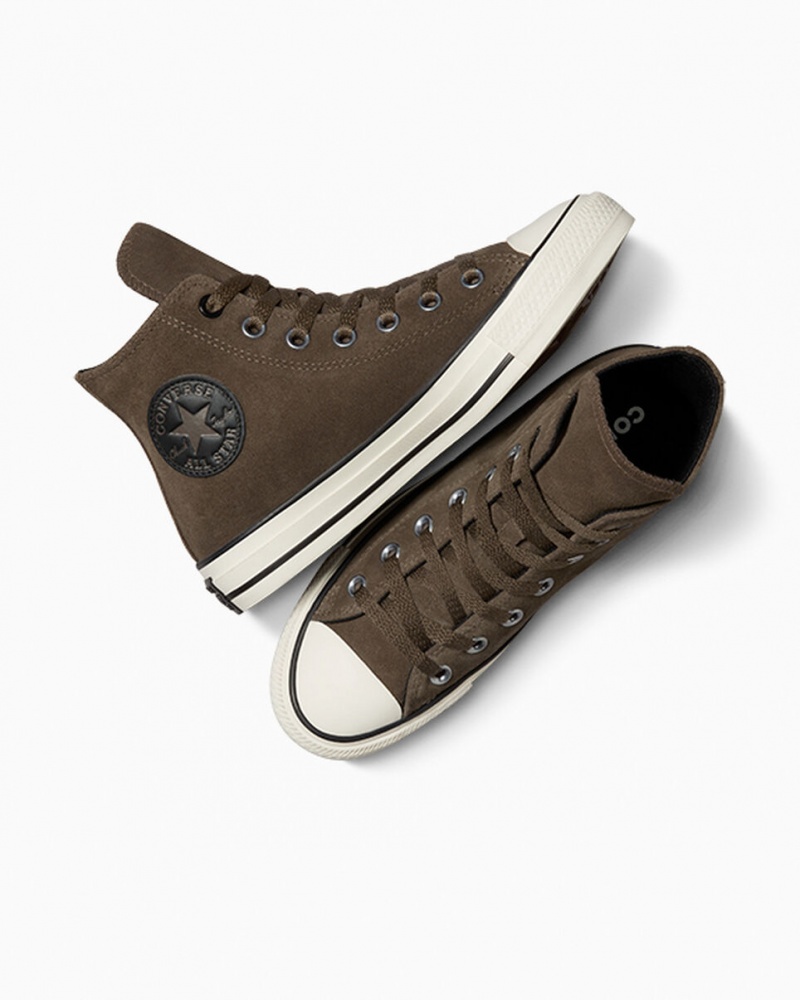Converse Chuck Taylor All Star Zamszowe Czarne | 548739-OLT