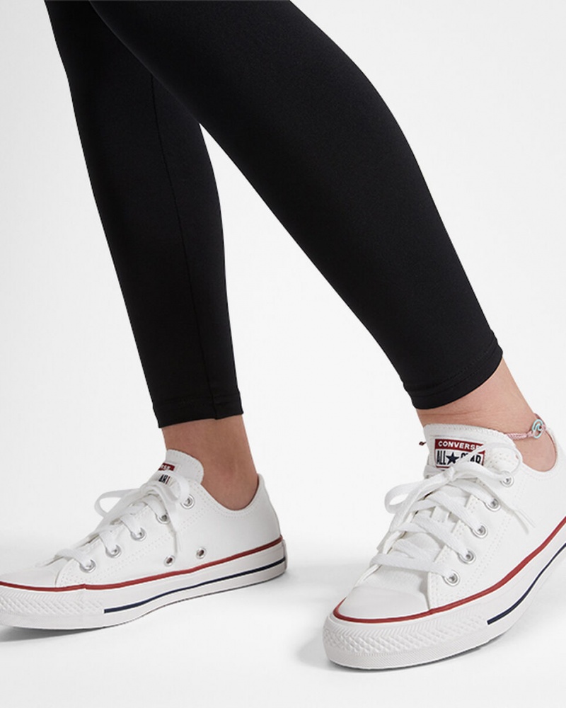 Converse Chuck Taylor Patch High Rise Leggings Czarne | 306952-HBY