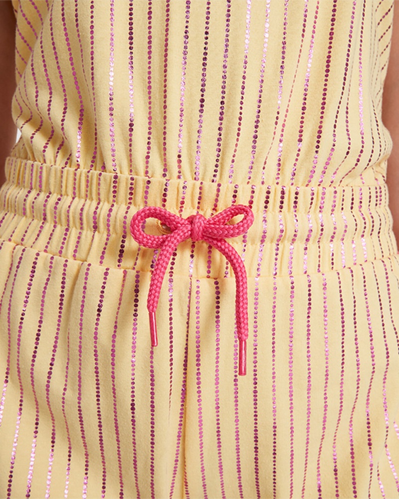 Converse Converse Shine Printed Romper Sunny Oasis | 708546-KZV