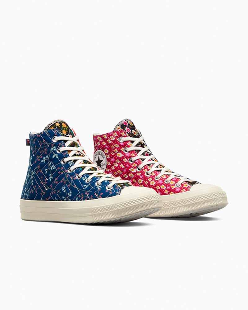 Converse Converse Upcycled Floral Chuck 70 Czarne Czerwone Niebieskie | 432860-DFO