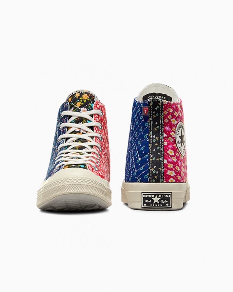 Converse Converse Upcycled Floral Chuck 70 Czarne Czerwone Niebieskie | 432860-DFO