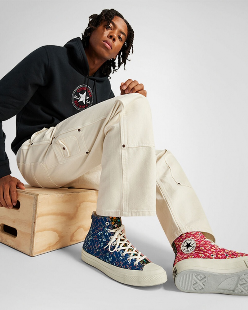 Converse Converse Upcycled Floral Chuck 70 Czarne Czerwone Niebieskie | 432860-DFO