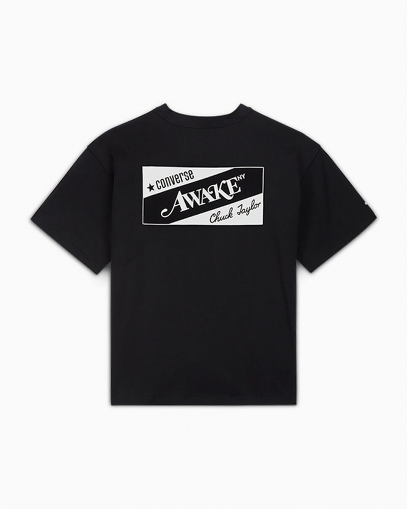 Converse Converse x Awake NY Jersey T-Shirt Czarne | 463215-GFD