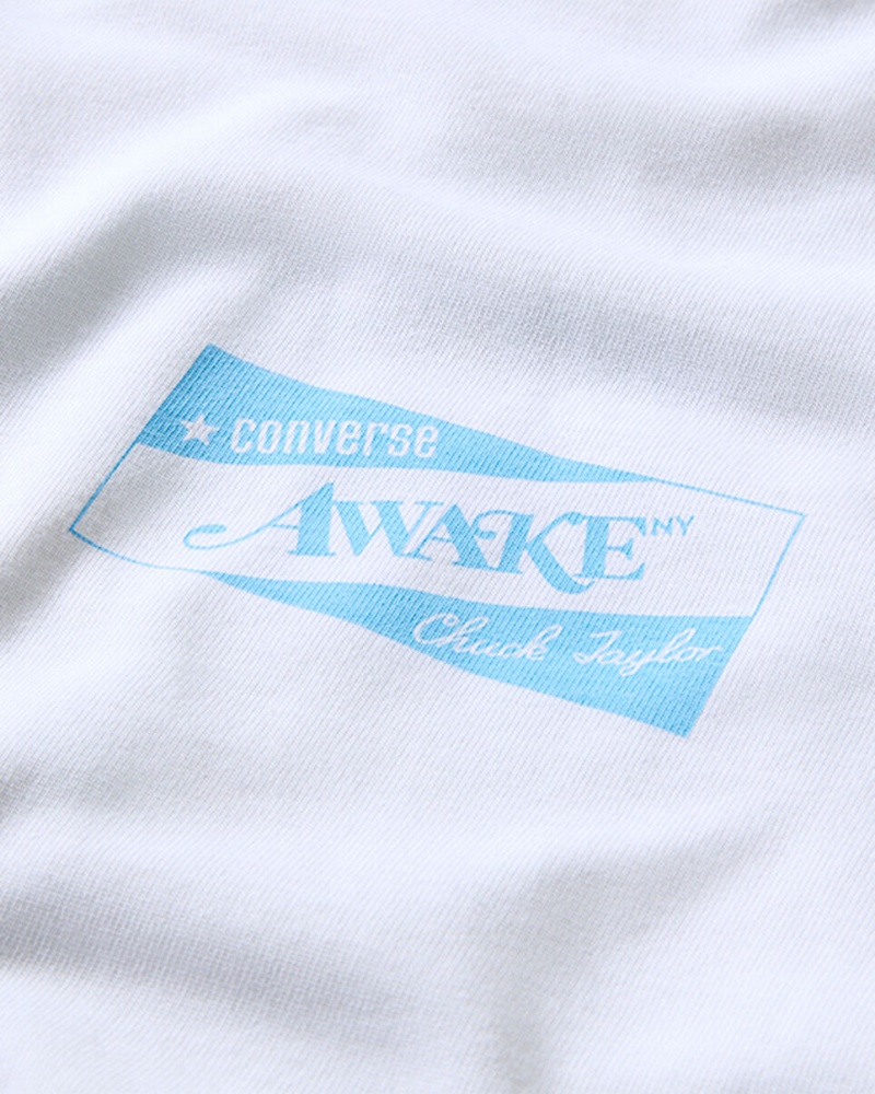 Converse Converse x Awake NY Jersey T-Shirt Białe | 941056-TPW