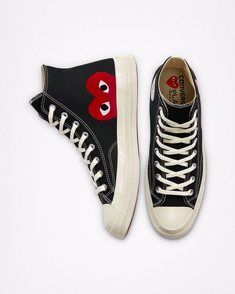 Converse Converse x Comme des Garçons PLAY Chuck 70 Czarne Białe Czerwone | 218645-TXG