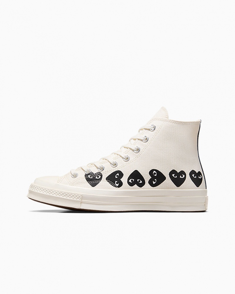 Converse Converse x Comme des Garçons PLAY Chuck 70 Multi Heart Czarne | 186739-GWD