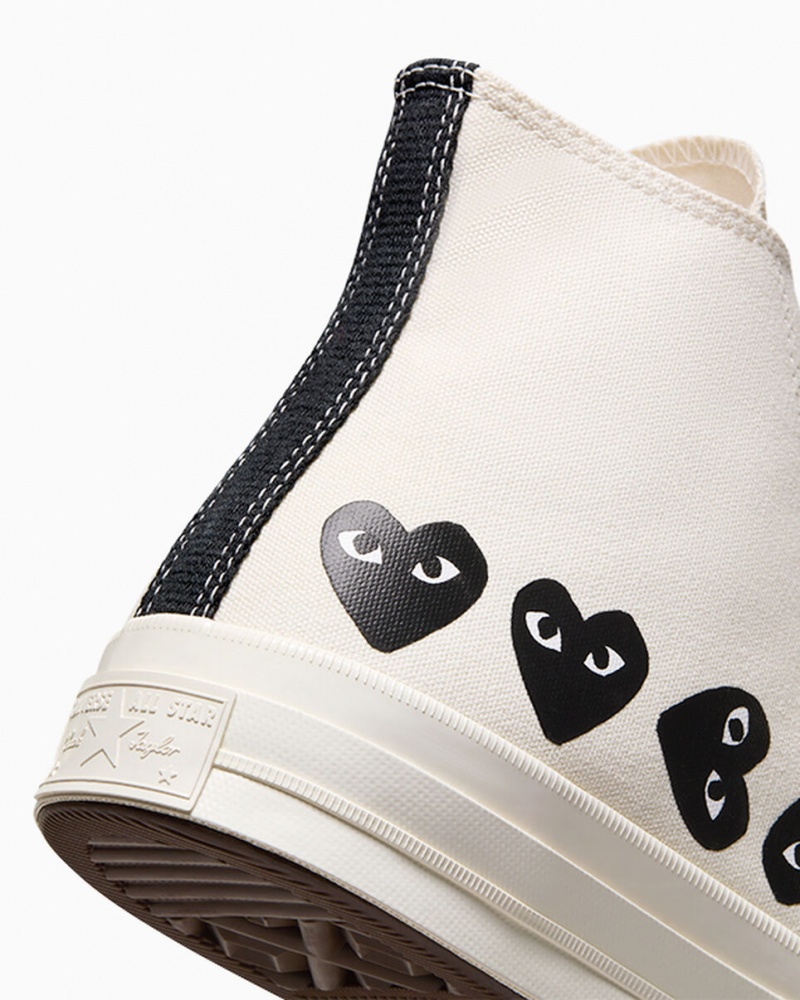 Converse Converse x Comme des Garçons PLAY Chuck 70 Multi Heart Czarne | 196743-KDO