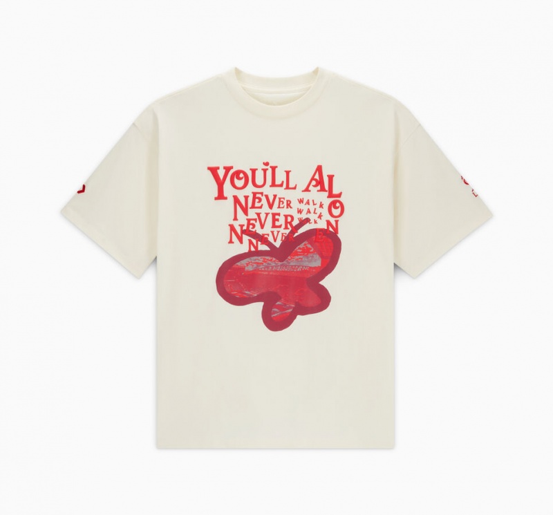Converse Converse x LFC Anthem T-Shirt Egret | 837401-UGX