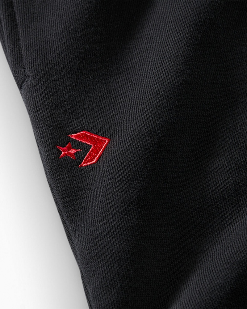 Converse Converse x LFC Knit Loose-Fit Pants Czarne | 170956-ZVE